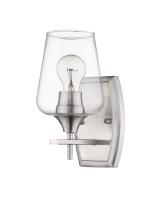 One Light Wall Sconce by Z-Lite - Joliet Collection, Brushed Nickel Finish - 473-1S-BN