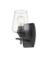 One Light Wall Sconce by Z-Lite - Joliet Collection, Matte Black Finish - 473-1S-MB