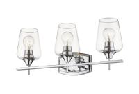 Three Light Vanity by Z-Lite - Joliet Collection, Chrome Finish - 473-3V-CH