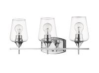 Three Light Vanity by Z-Lite - Joliet Collection, Chrome Finish - 473-3V-CH