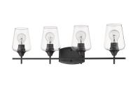 Four Light Vanity by Z-Lite - Joliet Collection, Matte Black Finish - 473-4V-MB