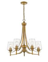 Five Light Chandelier by Z-Lite - Joliet Collection, Olde Brass Finish - 473-5OBR