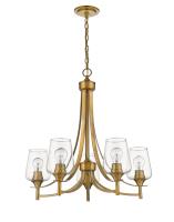 Five Light Chandelier by Z-Lite - Joliet Collection, Olde Brass Finish - 473-5OBR