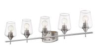 Five Light Vanity by Z-Lite - Joliet Collection, Brushed Nickel Finish - 473-5V-BN