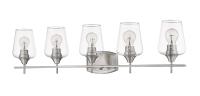 Five Light Vanity by Z-Lite - Joliet Collection, Brushed Nickel Finish - 473-5V-BN
