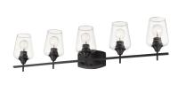 Five Light Vanity by Z-Lite - Joliet Collection, Matte Black Finish - 473-5V-MB