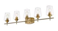 Five Light Vanity by Z-Lite - Joliet Collection, Olde Brass Finish - 473-5V-OBR