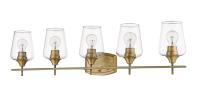 Five Light Vanity by Z-Lite - Joliet Collection, Olde Brass Finish - 473-5V-OBR