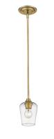 One Light Pendant by Z-Lite - Joliet Collection, Olde Brass Finish - 473MP-OBR