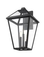 Three Light Outdoor Wall Light by Z-Lite - Talbot Collection, Black Finish - 579B-BK