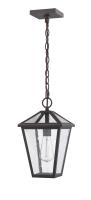 One Light Outdoor Chain Mount Ceiling Fixture by Z-Lite - Talbot Collection, Oil Rubbed Bronze Finish - 579CHM-ORB
