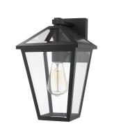 One Light Outdoor Wall Light by Z-Lite - Talbot Collection, Black Finish - 579M-BK