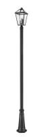 Three Light Outdoor Post Mounted Fixture by Z-Lite - Talbot Collection, Black Finish - 579PHBR-519P-BK