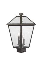 Three Light Outdoor Post Mount Fixture by Z-Lite - Talbot Collection, Oil Rubbed Bronze Finish - 579PHBS-ORB