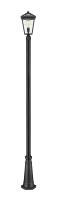 One Light Outdoor Post Mounted Fixture by Z-Lite - Talbot Collection, Black Finish - 579PHMR-519P-BK