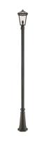 One Light Outdoor Post Mounted Fixture by Z-Lite - Talbot Collection, Oil Rubbed Bronze Finish - 579PHMR-519P-ORB