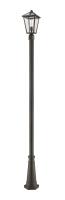 One Light Outdoor Post Mounted Fixture by Z-Lite - Talbot Collection, Oil Rubbed Bronze Finish - 579PHMR-519P-ORB