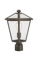 One Light Outdoor Post Mount Fixture by Z-Lite - Talbot Collection, Oil Rubbed Bronze Finish - 579PHMR-ORB