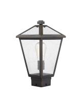 One Light Outdoor Post Mount Fixture by Z-Lite - Talbot Collection, Oil Rubbed Bronze Finish - 579PHMS-ORB