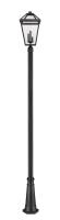 Three Light Outdoor Post Mounted Fixture by Z-Lite - Talbot Collection, Black Finish - 579PHXLR-519P-BK