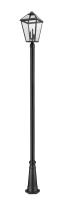Three Light Outdoor Post Mounted Fixture by Z-Lite - Talbot Collection, Black Finish - 579PHXLR-519P-BK