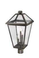 Three Light Outdoor Post Mount Fixture by Z-Lite - Talbot Collection, Oil Rubbed Bronze Finish - 579PHXLR-ORB