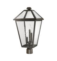Three Light Outdoor Post Mount Fixture by Z-Lite - Talbot Collection, Oil Rubbed Bronze Finish - 579PHXLR-ORB