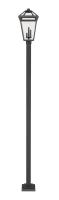 Three Light Outdoor Post Mounted Fixture by Z-Lite - Talbot Collection, Black Finish - 579PHXLS-536P-BK
