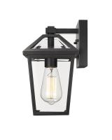 One Light Outdoor Wall Light by Z-Lite - Talbot Collection, Black Finish - 579S-BK