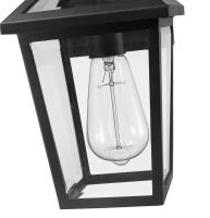One Light Outdoor Wall Light by Z-Lite - Talbot Collection, Black Finish - 579S-BK