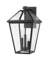 Three Light Outdoor Wall Light by Z-Lite - Talbot Collection, Black Finish - 579XL-BK