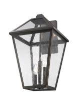 Three Light Outdoor Wall Light by Z-Lite - Talbot Collection, Oil Rubbed Bronze Finish - 579XL-ORB