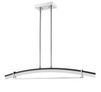 LED Linear Chandelier by Z-Lite - Arc Collection, Chrome Finish - 620-43-CH-LED