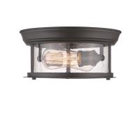 Two Light Flush Mount by Z-Lite - Sonna Collection, Bronze Finish - 727F10-BRZ