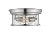 Two Light Flush Mount by Z-Lite - Sonna Collection, Chrome Finish - 727F10-CH