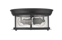 Two Light Flush Mount by Z-Lite - Sonna Collection, Matte Black Finish - 727F10-MB