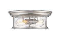 Two Light Flush Mount by Z-Lite - Sonna Collection, Brushed Nickel Finish - 727F13-BN
