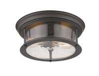 Two Light Flush Mount by Z-Lite - Sonna Collection, Bronze Finish - 727F13-BRZ