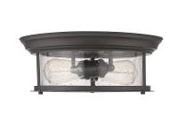 Two Light Flush Mount by Z-Lite - Sonna Collection, Bronze Finish - 727F13-BRZ