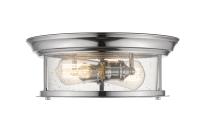 Two Light Flush Mount by Z-Lite - Sonna Collection, Chrome Finish - 727F13-CH