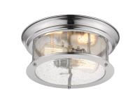 Two Light Flush Mount by Z-Lite - Sonna Collection, Chrome Finish - 727F13-CH