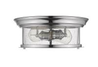 Two Light Flush Mount by Z-Lite - Sonna Collection, Chrome Finish - 727F13-CH