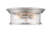 Three Light Flush Mount by Z-Lite - Sonna Collection, Brushed Nickel Finish - 727F16-BN