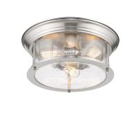 Three Light Flush Mount by Z-Lite - Sonna Collection, Brushed Nickel Finish - 727F16-BN