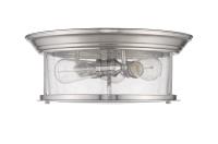 Three Light Flush Mount by Z-Lite - Sonna Collection, Brushed Nickel Finish - 727F16-BN