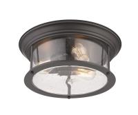 Three Light Flush Mount by Z-Lite - Sonna Collection, Bronze Finish - 727F16-BRZ