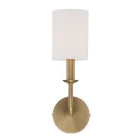 One Light Wall Sconce by Crystorama - Bailey Collection, Aged Brass Finish - BAI-A2101-AG