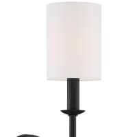 One Light Wall Sconce by Crystorama - Bailey Collection, Matte Black Finish - BAI-A2101-MK