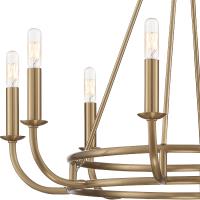 Eight Light Chandelier by Crystorama - Bailey Collection, Aged Brass Finish - BAI-A2108-AG