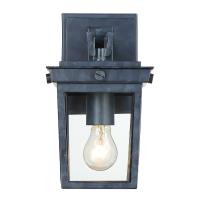 One Light Outdoor Wall Sconce by Crystorama - Belmont Collection, Graphite Finish - BEL-A8061-GE
